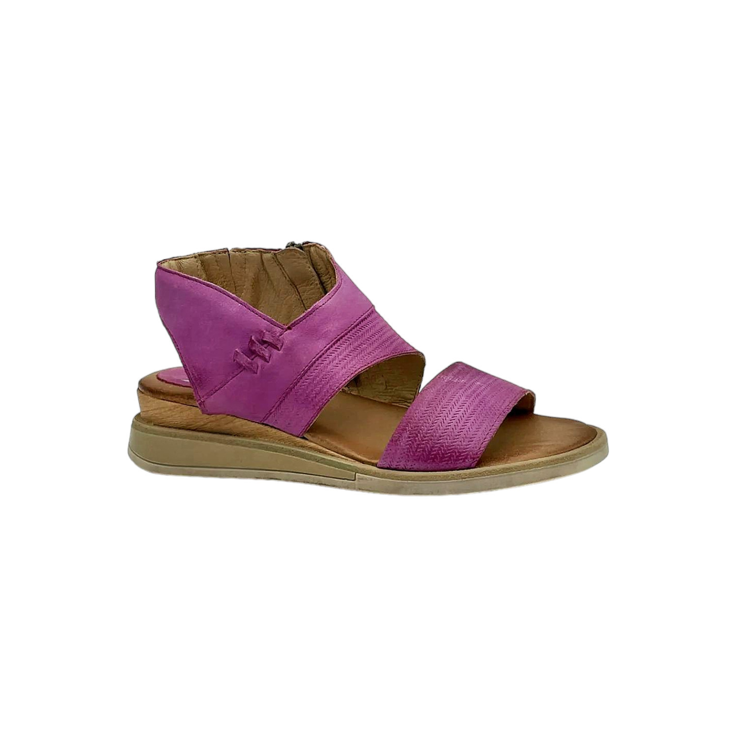 Miz Mooz Leather Sandals Fuchsia - Medium